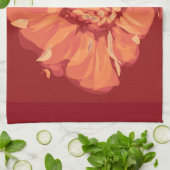 rotes poppie küchentuch (Gefaltet)