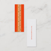 Rotes Profil-Lesezeichen Mini Visitenkarte (Vorne/Hinten)