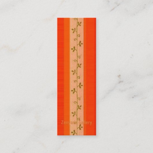 Rotes Profil-Lesezeichen Mini Visitenkarte (Vorderseite)