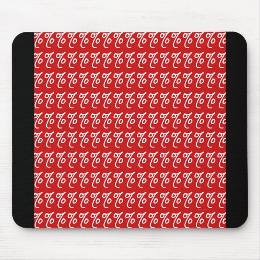 ROTES PROZENTZEICHEN MOUSEPAD (Vorne)
