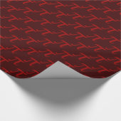 Rotes PU-Muster Geschenkpapier (Ecke)