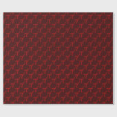 Rotes PU-Muster Geschenkpapier (Flach)