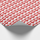 Rotes PU-TagesPackpapier Geschenkpapier (Ecke)