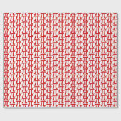 Rotes PU-TagesPackpapier Geschenkpapier (Flach)