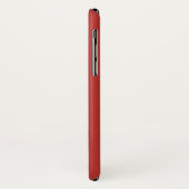 Rotes Punkte-Monogramm Case-Mate iPhone Hülle (Hinten/Links)
