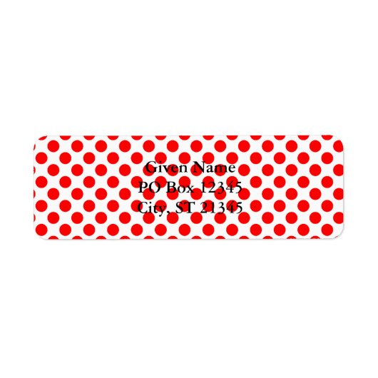 Rotes Punkte-Muster (Vorne)