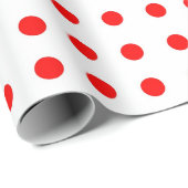 Rotes Punkte-Muster-Geschenkpapier Geschenkpapier (Rolleneckpunkt)