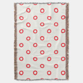 rotes Punktrodesign Decke (Vorderseite Vertikal)