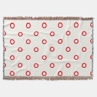 rotes Punktrodesign Decke