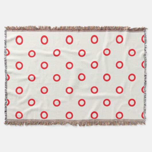 rotes Punktrodesign Decke (Vorderseite)