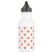 rotes Punktrodesign Trinkflasche (Links)