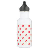 rotes Punktrodesign Trinkflasche (Rechts)