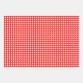 Rotes Puzzle Elegance Geschenkpapier Set (Vorderseite 2)