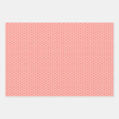 Rotes Puzzle Elegance Geschenkpapier Set (Vorderseite)