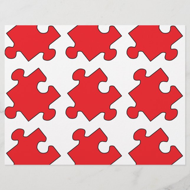 ROTES PUZZLE-STÜCK (Vorderseite)
