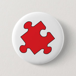 ROTES PUZZLE-STÜCK BUTTON