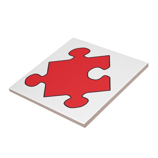 ROTES PUZZLE-STÜCK FLIESE (Seite)