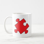 ROTES PUZZLE-STÜCK KAFFEETASSE (Links)