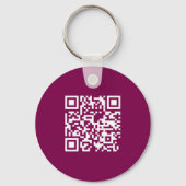 Rotes QR-Code-Werbegeschäft Schlüsselanhänger (Rückseite)