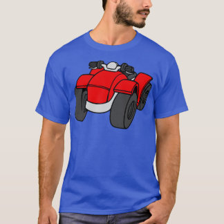 Rotes Quad-Bike ATV T-Shirt