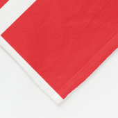 rotes Quadratmuster mit weißen Rändern Fleecedecke (Ecke)