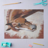 Rotes Quarter Pferd Seidenpapier (Basteln)