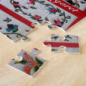 Rotes Quilting macht ein Quilt-Zitat Puzzle (Seite)