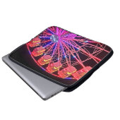 Rotes Rad Laptopschutzhülle (Vorne Knopf)