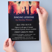 Rotes Rauchkonzert, Vokalunterricht Flyer (Hand)