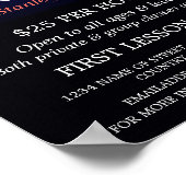 Rotes Rauchkonzert, Vokalunterricht Poster (Ecke)