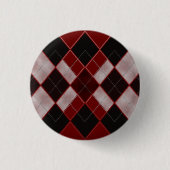 Rotes Rauten-Button Button (Vorderseite)