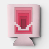 rotes Rechteck Abstrakt Dosenkühler (Rückseite)