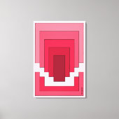 rotes Rechteck Abstrakt Leinwanddruck (Vorderseite)