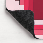 rotes Rechteck Abstrakt Mousepad (Ecke)