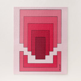 rotes Rechteck Abstrakt Puzzle