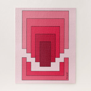 rotes Rechteck Abstrakt Puzzle