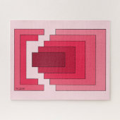 rotes Rechteck Abstrakt Puzzle (Horizontal)