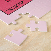 rotes Rechteck Abstrakt Puzzle (Seite)