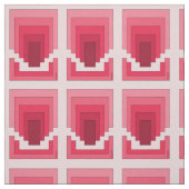 rotes Rechteck Abstrakt Stoff (Muster)