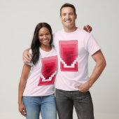 rotes Rechteck Abstrakt T-Shirt (Unisex)