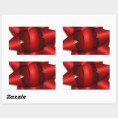 rotes rechteckiger aufkleber (Blatt)