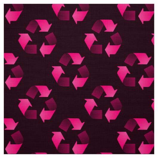 Rotes recycelndes Symbol Stoff (Muster)