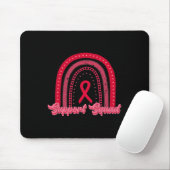 Rotes Regenbogen-Blutkrebs-Bewusstsein-Support-Squ Mousepad (Mit Mouse)