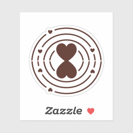 Rotes Regenbogenherz hervorheben Aufkleber (Blatt)