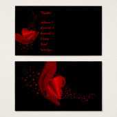 Rotes Regenbogenherz mit Sternen (Vorne & Hinten)