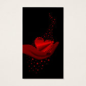 Rotes Regenbogenherz mit Sternen (Rückseite)