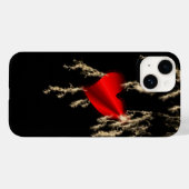 Rotes Regenbogenherz mit Thunderbolzen Case-Mate iPhone Hülle (Rückseite (Horizontal))