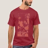 Rotes "Reiter-" gestempeltes Shirt (Vorderseite)