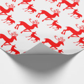 Rotes Ren Geschenkpapier (Ecke)