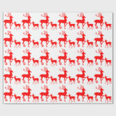 Rotes Ren Geschenkpapier (Flach)